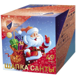 Салюты Шапка Санты Салют 0,8"х49з, 65сек, 25м PKU166